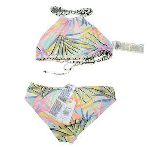 Billabong Tropic Party Girls Reversible Top Bikini Set Size 10